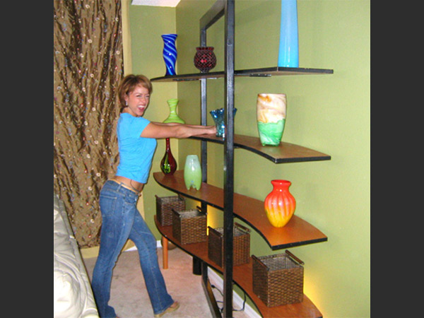 Large Mod shelving with Paige