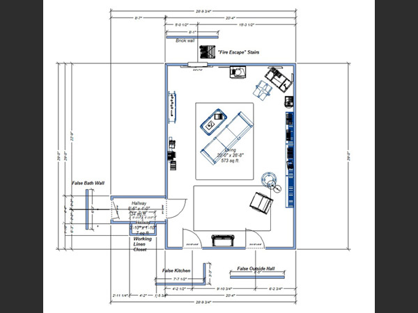 Living Room Design Plan